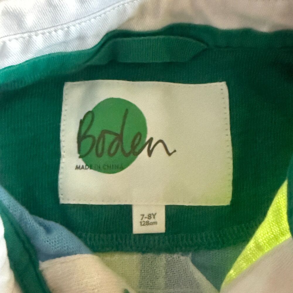 Mini Boden Colorblock Rugby Polo Boys' 7-8 - Picture 3 of 12